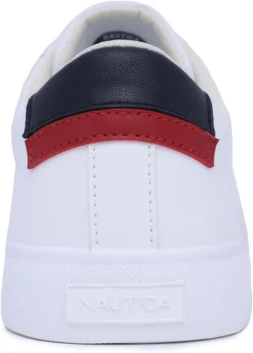 Vista 3 de Nautica Zapatos casuales para hombre, mocasines clásicos con cordones, tenis de moda, en tamaños medianos y anchos