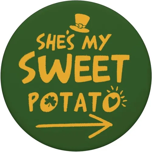 Vista 3 de She's My Sweet Potato Irish Sweet Pea PopSockets Swappable PopGrip