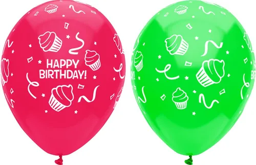 Vista 9 de Globos de látex impresos redondos de 12 pulgadas, 15 años, 6 unidades, colores surtidos