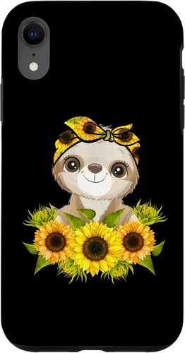 Vista 25 de Sunflower Garden Sloth Gardening Case for iPhone 17