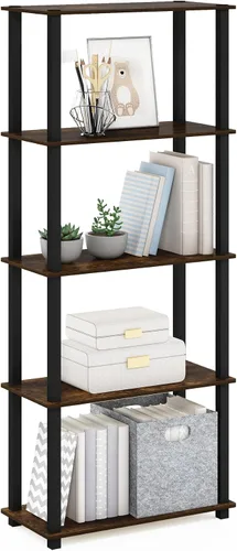 Vista 37 de Furinno Turn-N-Tube Organizador de encimera de cocina, estante organizador de encimera de esquina de 2 niveles, estante esquinero, para cocina
