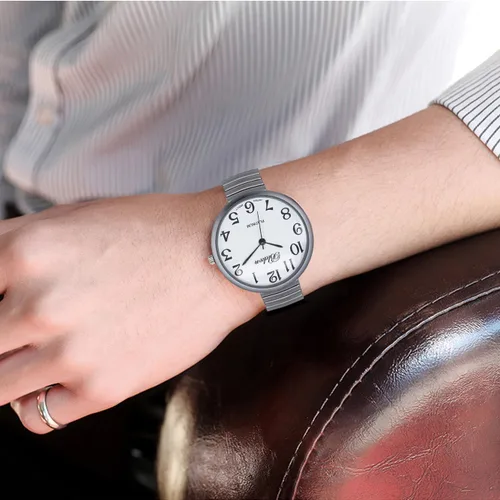 Vista 7 de Blekon Collections Nuevo Reloj de Moda con Correa Elástica de Tamaño Super Grande, Movimiento Japonés PC21J