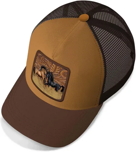 Vista 4 de Asvance Trucker Hat - Mesh Back Baseball Cap for Mens, Womens - Premium Farm Animals Embroidered Hats - Gift for Dad, Mom