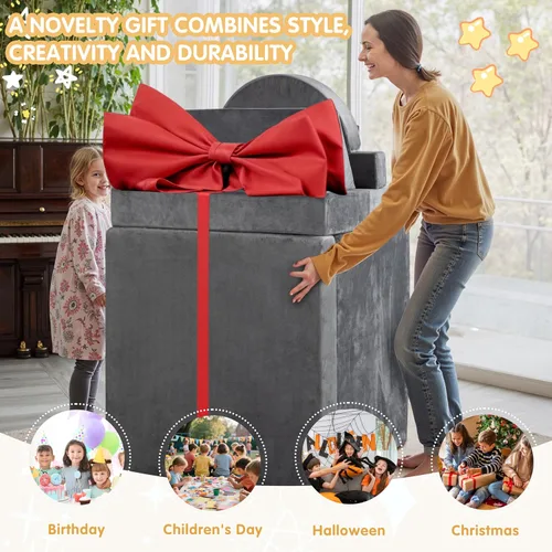 Vista 5 de JY QAQA - Juego de sofá modular de 18 piezas, sofá modular para niños pequeños con diseño de espuma convertible para niños y niñas, sofá modular