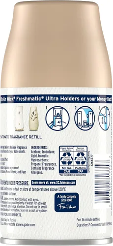 Vista 2 de Glade Repuesto automático en aerosol, ambientador para el hogar y el baño, manzana y canela, 6.2 onzas