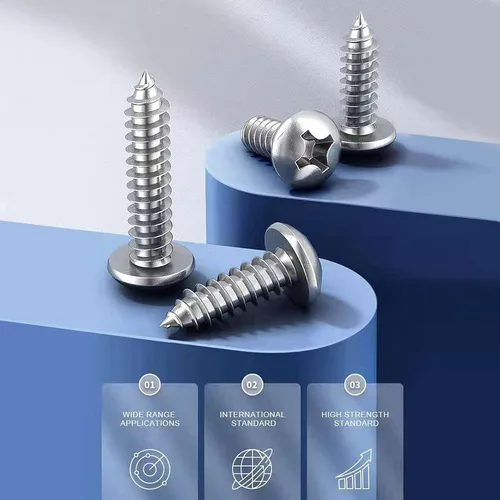 Vista 5 de Tornillo de madera #4 x 1, 100 piezas, de acero inoxidable 18-8 (304), cabeza plana, de autorroscado rápido, para panel de yeso, de SG TZH