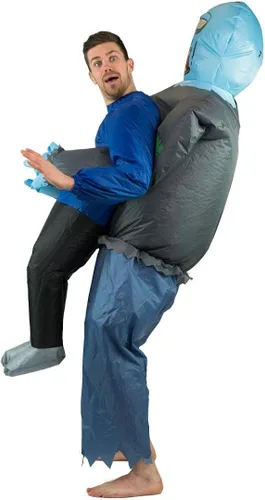 Vista 2 de Bodysocks Fancy Dress Disfraz inflable de rehén zombi aterrador de Halloween para adultos (talla única)