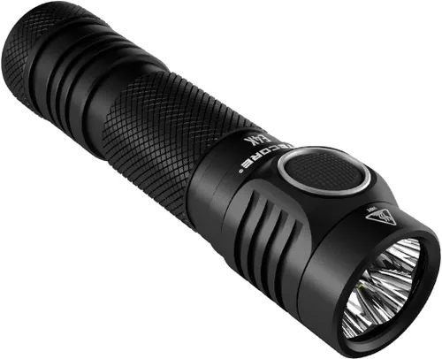 Vista 3 de Nitecore Linterna recargable compacta E4K de 4400 lúmenes EDC con organizador LumenTac