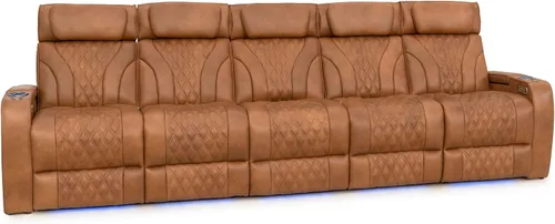 Vista 14 de Seatcraft Luminis LT - Asiento de cine en casa, reclinable, color rojo