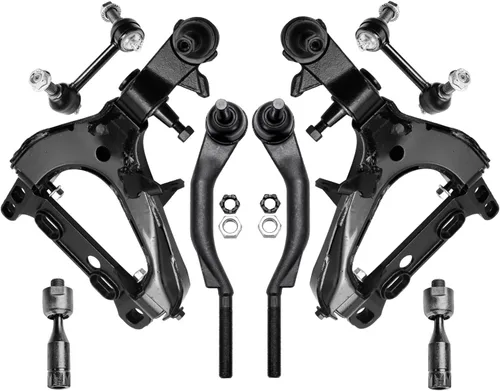Vista 204 de Detroit Axle - Kit de brazos de control de extremo de 8 piezas para Toyota 2001-2003 Highlander 2002-2003 Camry Lexus ES300, 2 conjuntos de brazos
