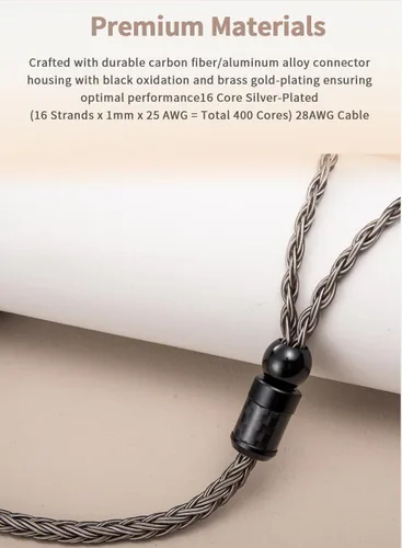Vista 6 de Cable equilibrado de 0.098 pulgadas compatible con auriculares Focal Clear MG, Stellia, Celestee, Elear, Elegia, Elex, Radiance para cable focal