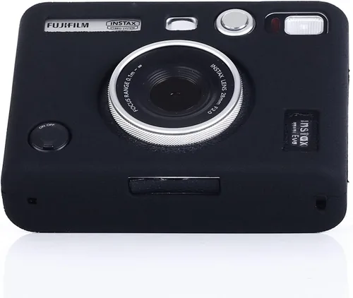 Vista 5 de Pocoukate Funda protectora para Instax Mini EVO, funda de silicona suave con protector de pantalla para cámara instantánea Fujifilm Instax Mini EVO