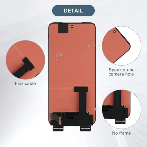 Vista 4 de Reemplazo de pantalla LCD táctil digitalizador Asamblea compatible con OnePlus Open Small CPH2551 6.31 con herramientas (negro)