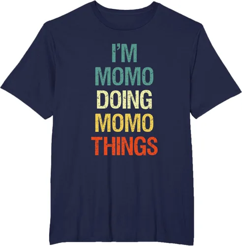 Vista 62 de I'M Momo Doing Momo Things - Camiseta de regalo con nombre personalizado, Negro, S