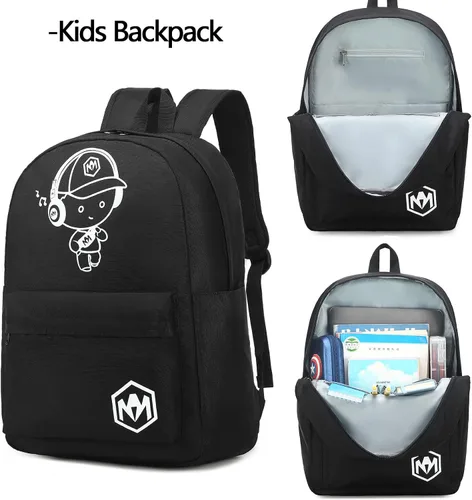 Vista 4 de Mochila escolar para estudiantes, mochila de viaje para adolescentes