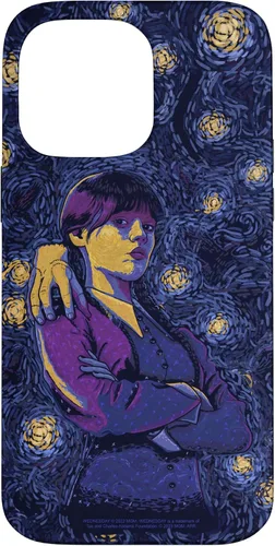 Vista 21 de Wednesday & Thing in Starry Night by Vincent Van Goth Case for iPhone 17