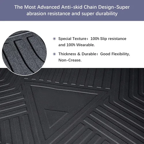 Vista 3 de Elsetyler Ajuste personalizado para revestimiento de carga 2010-2016 Cadillac SRX – Negro TPE para todo tipo de clima, resistente, impermeable