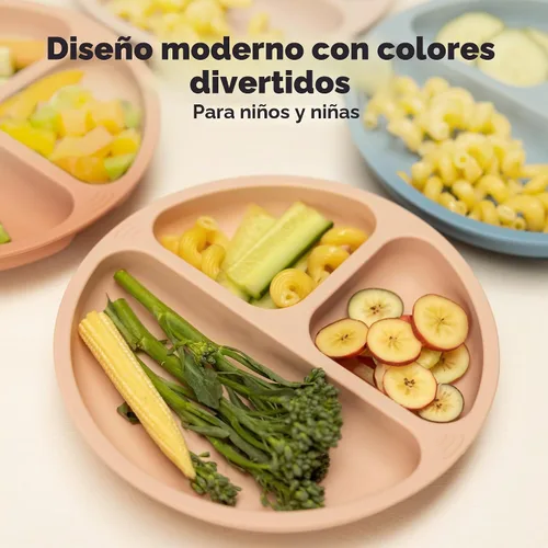 Vista 9 de KeaBabies - Placas de succión para bebé, niño, 3 unidades, silicona sin BPA Alps