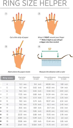 Vista 7 de Wendy Made Anillos de promesa personalizados para mujer, anillos de nombre de piedra natal para madre, hija, mejores amigos, anillos de amistad