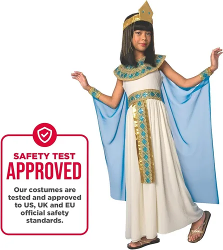 Vista 4 de Morph Kids Cleopatra Costume Girls, Cleopatra Costume Girls, Egyptian Costume for Girls, Cleopatra Girls Costume