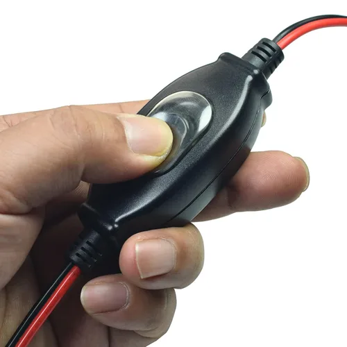 Vista 5 de FILSHU - Cable de extensión SAE 16 AWG, arnés de cables 12V-24V CC con interruptor de encendido/apagado, cable de acción rápida