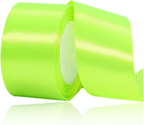 Vista 56 de Cinta de Satén Beige de Color Sólido, 1-1/2 Pulgadas x 25 Yardas, Cinta de Satén de Tela para Envolver Regalos, Manualidades, Hacer Lazos