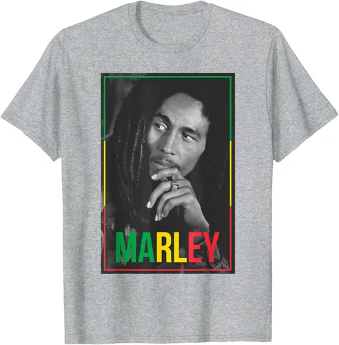 Vista 50 de Camiseta blanca oficial de Bob Marley Photo S Negro