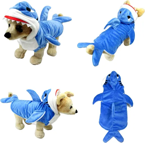 Vista 3 de Yoption sudadera con capucha resistente para mascotas y cachorros para Navidad y Halloween, s Divertido vestido de cosplay de Halloween