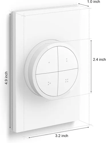 Vista 7 de Philips Hue RGB Gradient Signe LED Lámpara de pie inteligente Interruptor de luz de dial de pared