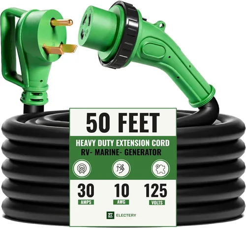 Vista 10 de Cable de extensión para generador de 30 amperios de 15 pies, TT