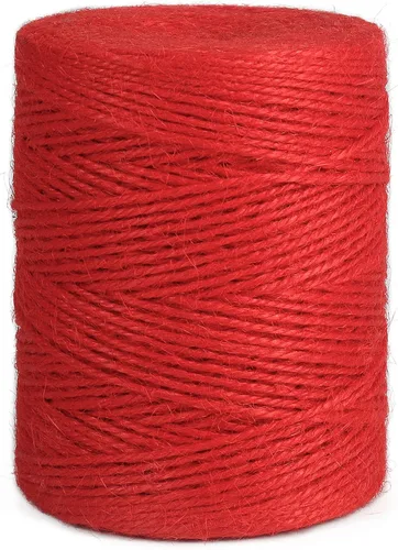 Vista 8 de Vivifying 200 m de hilo de yute negro, cordón de yute natural de 2 mm para manualidades, envoltorios de Halloween, jardín (negro)