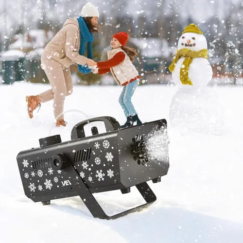 Vista 8 de VEVOR Máquina de nieve, 650 W, máquina de nieve falsa de mano o colgante, máquina de fabricación de nieve con mango portátil, fabricante de copos