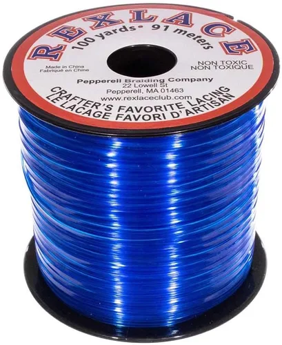 Vista 13 de Craft County Rexlace Plastic Craft Lace - Encaje para manualidades, 3/32 pulgadas (verde manzana)