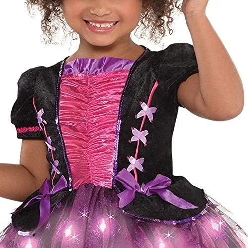 Vista 2 de Girls Light-Up Sparkle Witch Costume
