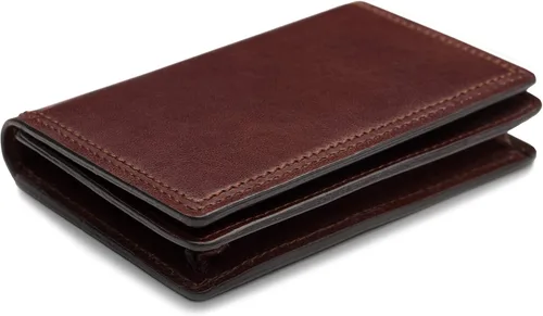 Vista 3 de Bosca - Funda para tarjetas de 2 bolsillos de piel Dolce para hombre