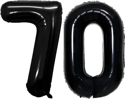 Vista 9 de Goer, conjunto de globos de papel aluminio para decoraciones de cumpleaños, globos de las letras de feliz cumpleaños y de números Oro