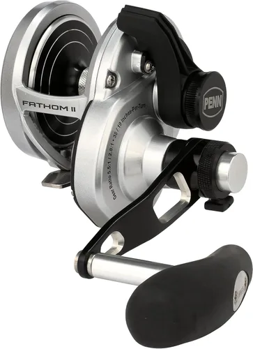 Vista 9 de Penn Carretes de pesca convencionales Fathom II con palanca de arrastre de 2 velocidades