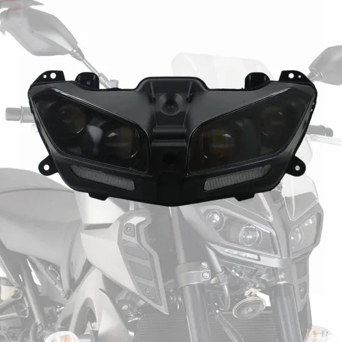 Vista 9 de Ensamble de Faro Delantero de Reemplazo para Motocicleta Compatible con Yamaha FZ6R 2009 2010 2011 FZ6R 09 10 11 FZ-6R