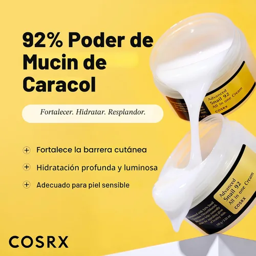 Vista 2 de [Cosrx] Advanced Snail 92 Todo en una crema 3.38 oz.