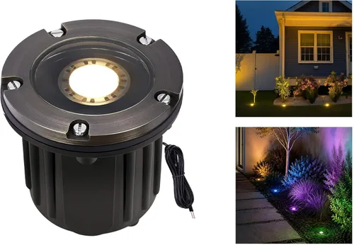 Vista 16 de Gardenreet - Luces de pozo de latón, 12 V de bajo voltaje con cable 2700 K