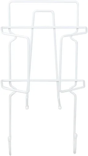 Vista 2 de Home Basics - Soporte compacto para plancha y tabla de planchar con revestimiento de vinilo para montar en la pared, (blanco) Organizador