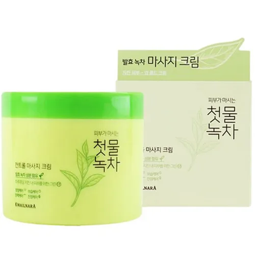 Vista 4 de Kwailnara La primera crema de masaje de control de té verde (té verde fermentado)