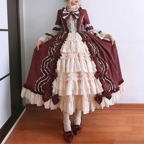 Vista 2 de Disfraces renacentistas para mujer vestido de baile victoriano disfraz de bruja irlandesa de los años 70 disfraces de Halloween para mujer
