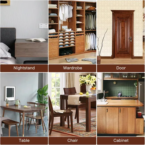 Vista 6 de SEISSO Kit de reparación de muebles de madera, rellenos de reparación de madera de 12 colores con masilla de madera. Se utiliza para manchas
