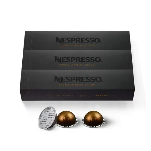 Vista 5 de Nespresso Cápsulas VertuoLine Intenso, cápsulas de café doble Espresso Chiaro (10 unidades x 2)
