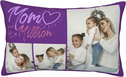 Vista 10 de Funda de almohada personalizada para el día de la madre, funda de almohada personalizada con collage de fotos, funda de almohada para el día