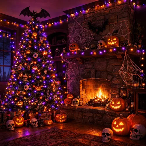 Vista 6 de Dazzle Bright - Guirnalda de luces para Halloween, 300 LED, 100 pies, 8 modos de iluminación, decoraciones para carnaval, jardín, exteriores y patio