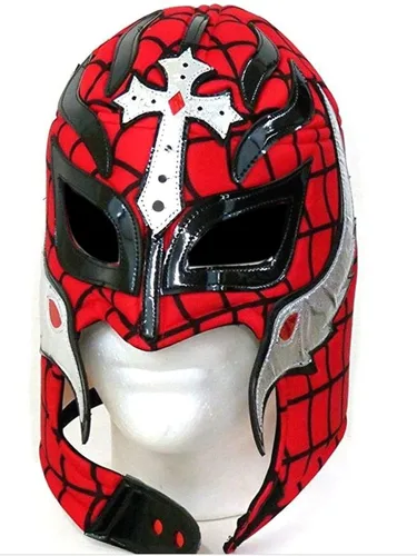 Vista 2 de Del Mex Lucha Libre - Disfraz de lucha libre mexicana para adultos