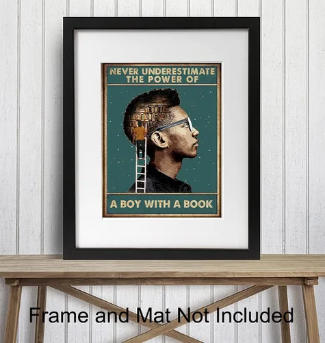 Vista 3 de Arte de pared negro afroamericano – Decoración motivacional inspiradora para el aula – Póster de cultura negra – Hombre afroamericano, hombres