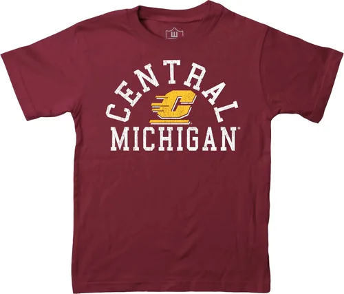 Vista 60 de Wes and Willy Camiseta de algodón orgánico de manga corta para niños de la NCAA
